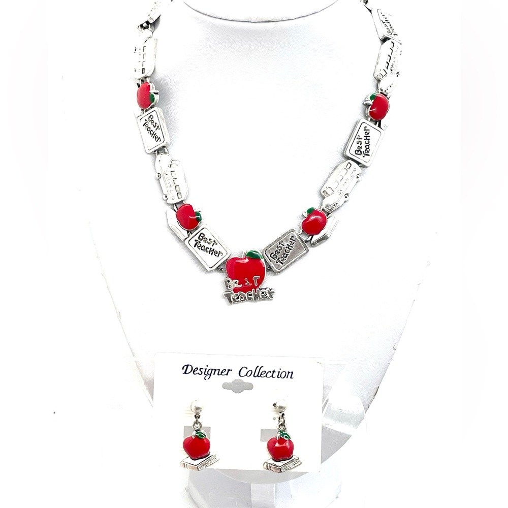 Favorite Teacher Necklace and Earrings